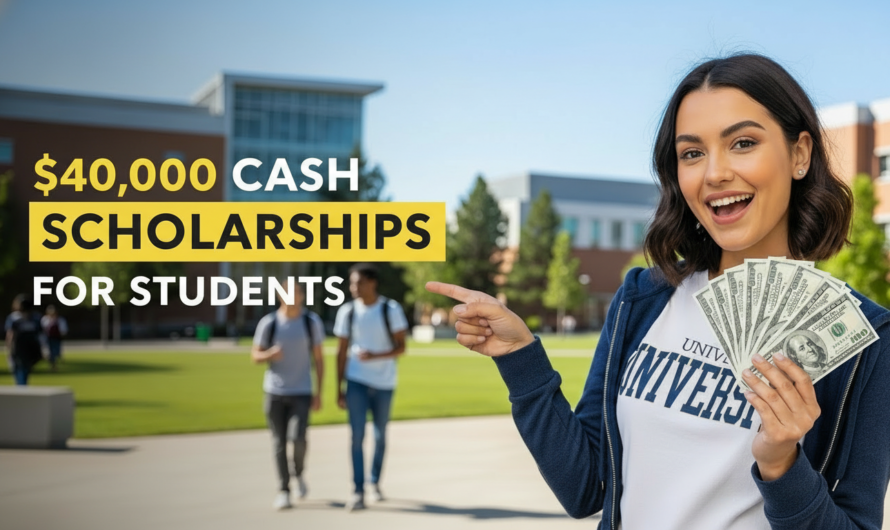 $40,000 Cash Scholarships for Students